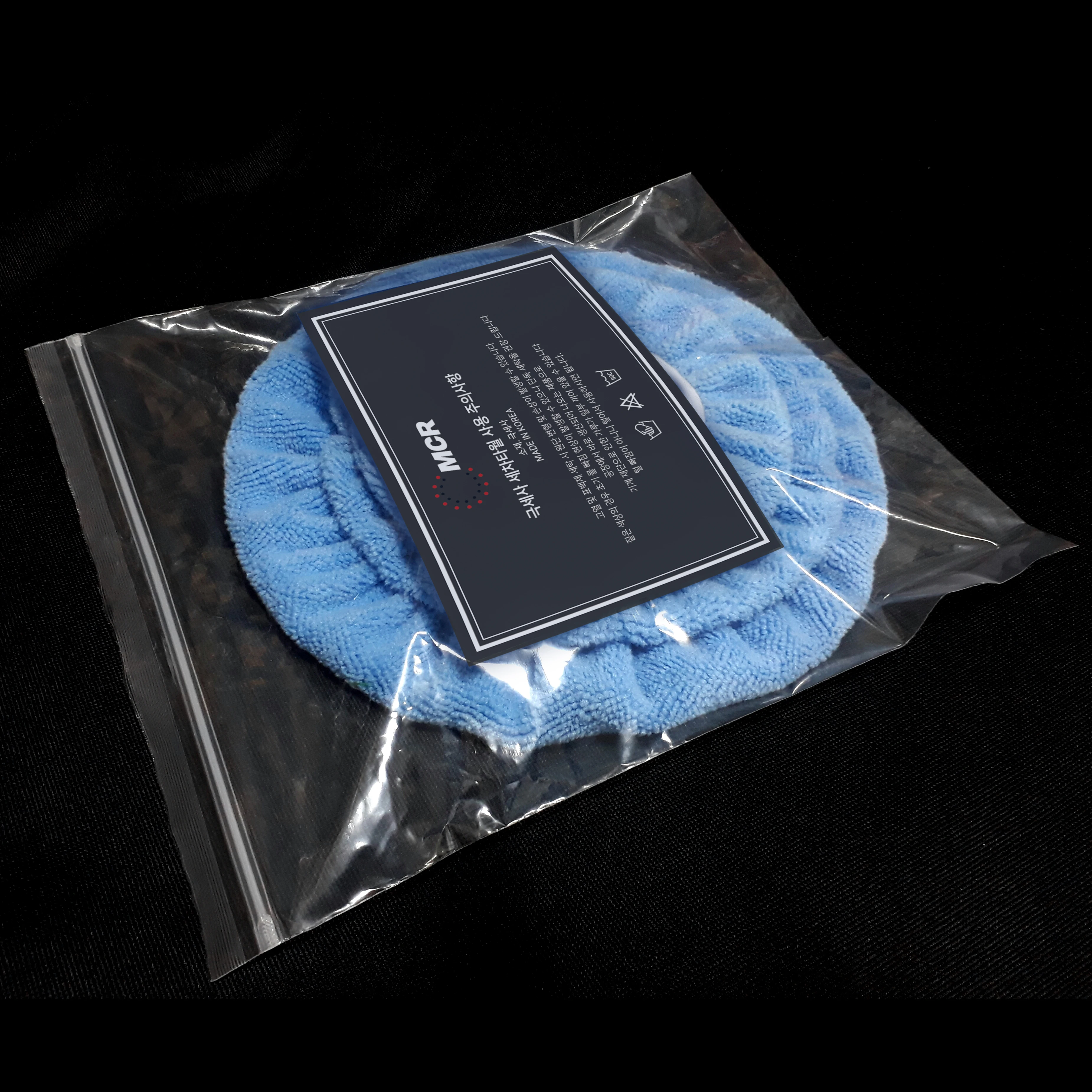  Корейский полировальный аппликатор для автомобиля из микрофибры с резинкой кромки