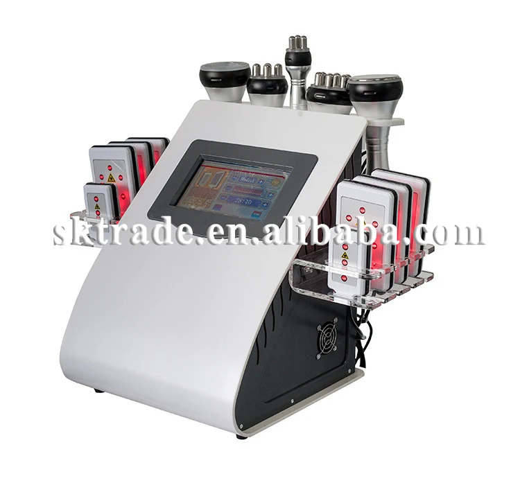 SK-SL089L Factory Price Salon Use 40K+Vacuum RF+Multi-Polar RF+Laser 6 IN 1Multifunction Magic Slimming Machine