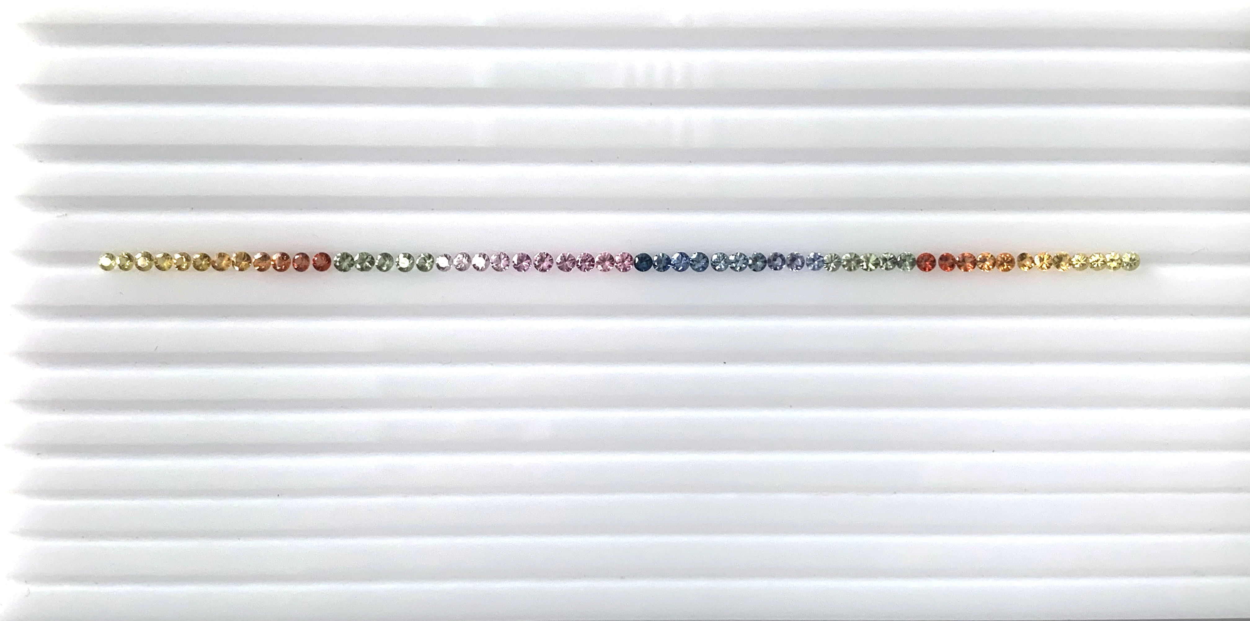 
DIAMOND CUT NATURAL 3mm Multi Sapphire Round Gemstone Wholesale Price Bangkok 