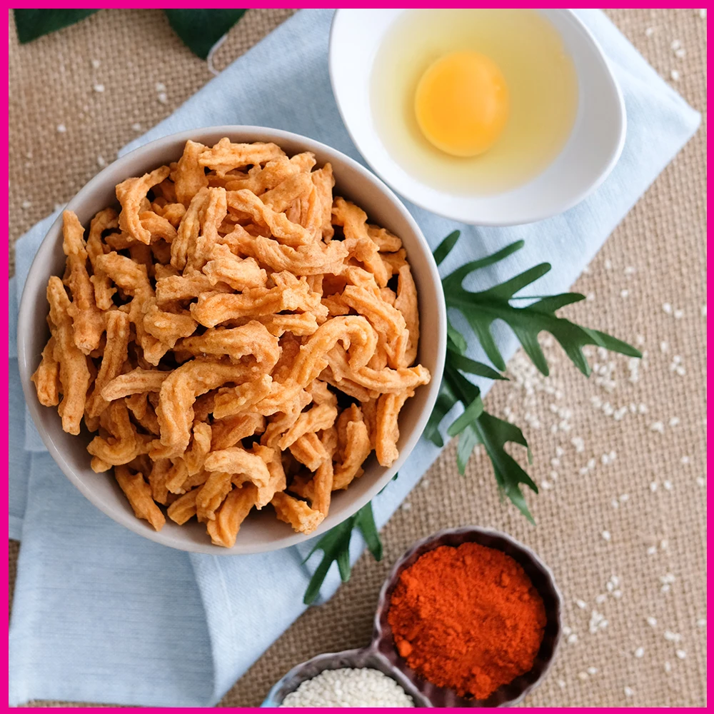 Mala Chili Prawn Cracker Spicy Hot  Seafood Snack Muruku Murukku Malaysia Import Snacks Rare Snack Shrimp Crackers Prawn Chip