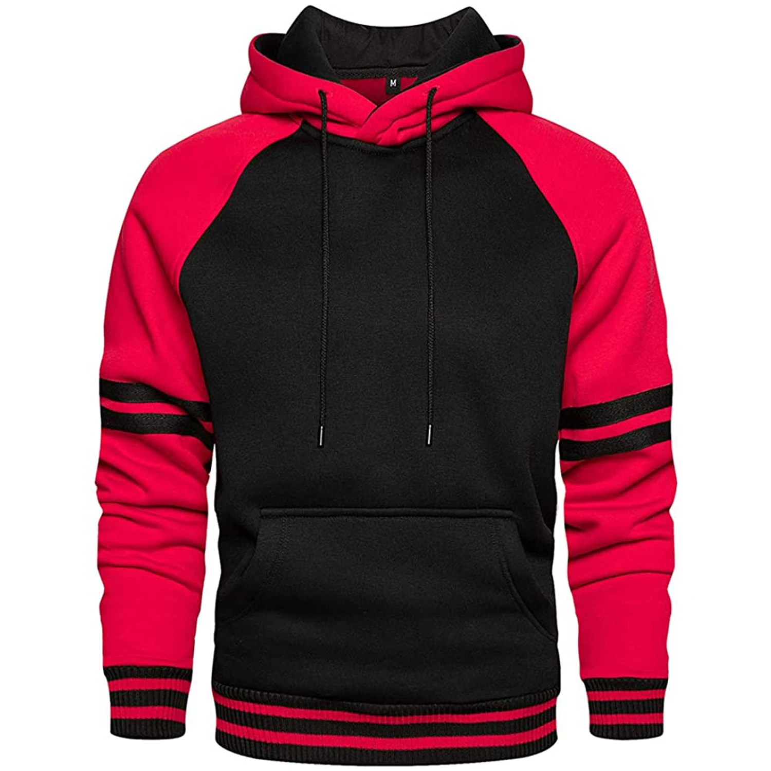 OEM Free Sample Men Hoodie Set Sweatshirt 50 Cotton 50 Polyester Long Sleeve Printed Oversize Pullover Hoodies Wholesale Black