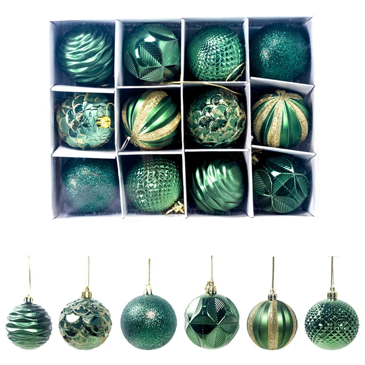 12 Pieces Per Box 6cm Christmas Tree Decoration Balls Christmas Decoration Ball