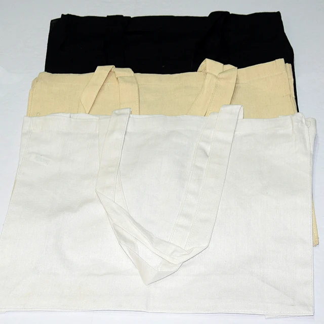 100% Cotton Shopping Bags, Multi-purpose Blank Canvas Bags Use for Grocery Bags,Shopping Bags 38x42 Cm / 220 GSM