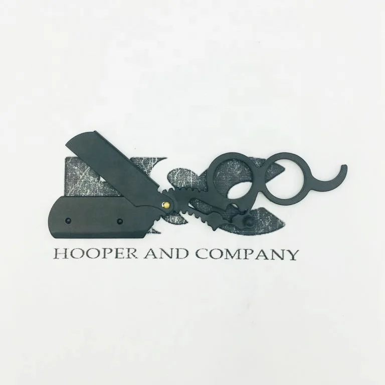 finger razor straight razor barber razor with barber pole design with ring Sustainable Stainless steel