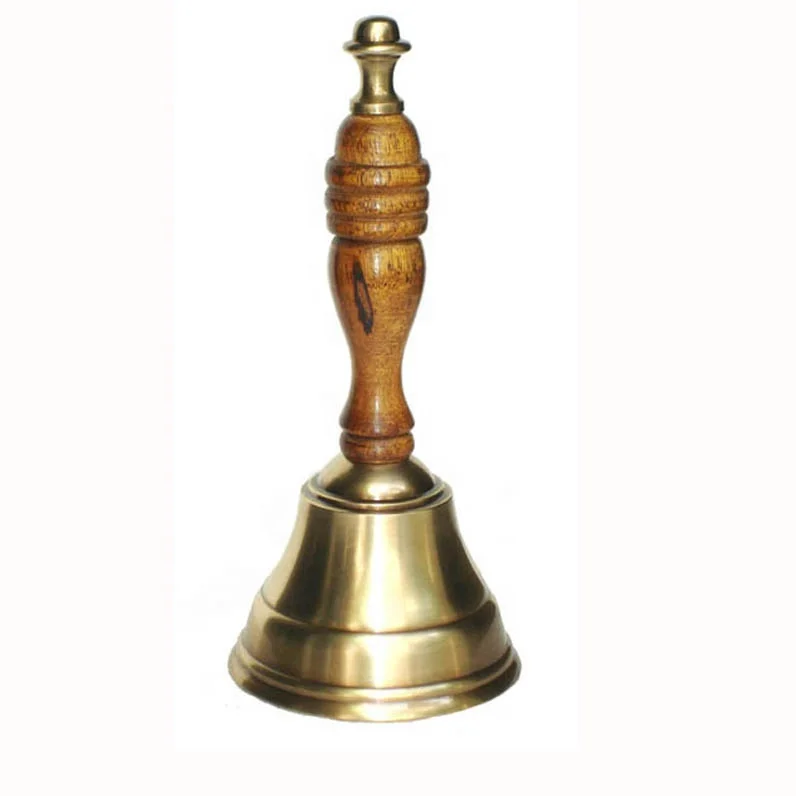 Top selling Modern Design Brass antique Ship  Table Bell High quality  Dinner Bell solid brass school bell
