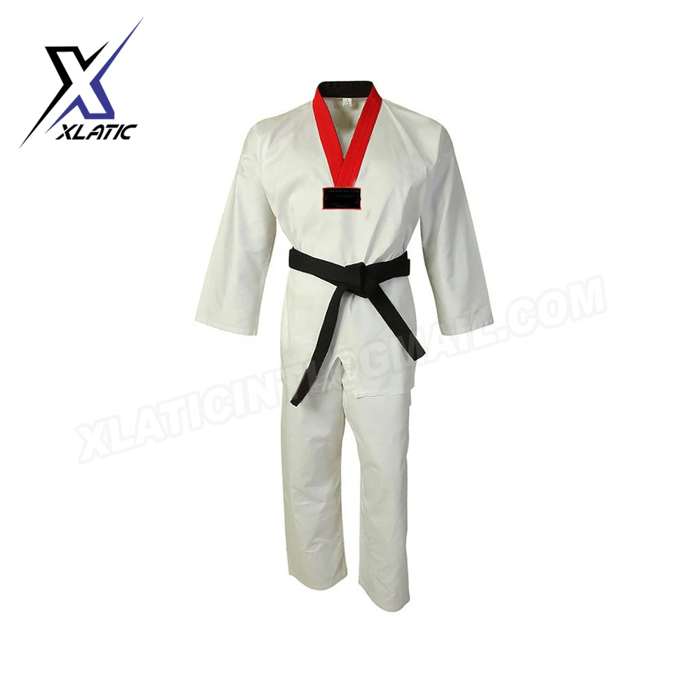 Pakistani Supplier OEM martial arts high Quality TKD   dobok taekwondo ITF Taekwondo Uniforms for men kids women children