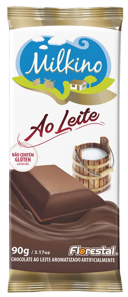 C1011 - Milkino Milk Chocolate Bar 90g x 10un x 4 displays