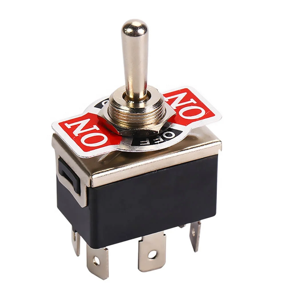 KN3C-203P Spade terminal heavy duty toggle Switch DPDT ON/OFF/ON