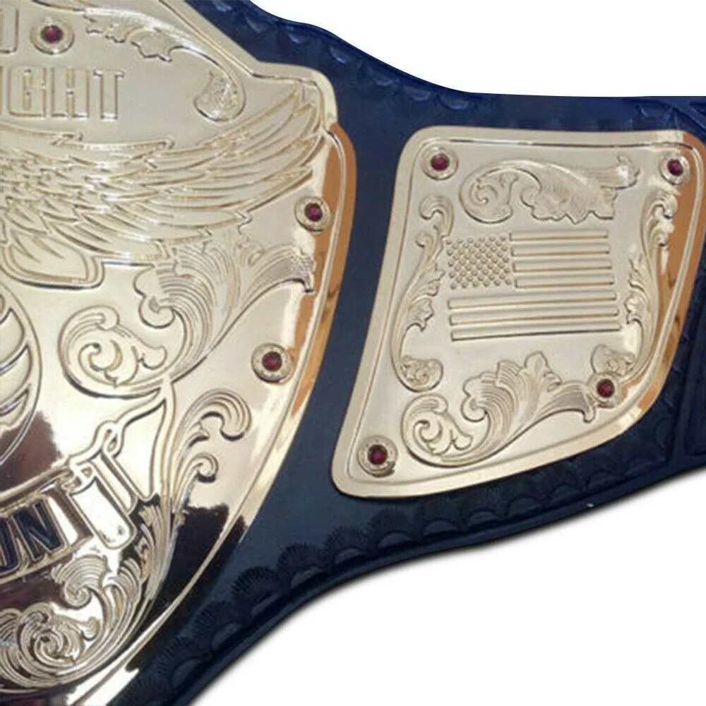 UWC World Heavyweight Wrestling Championship Belt 4mm plates