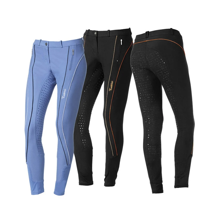 Factory Supply Comfortable Nylon Equestrian Breeches Man-Silicon Full Seat Breeches for Horse Riding Direct Export from India