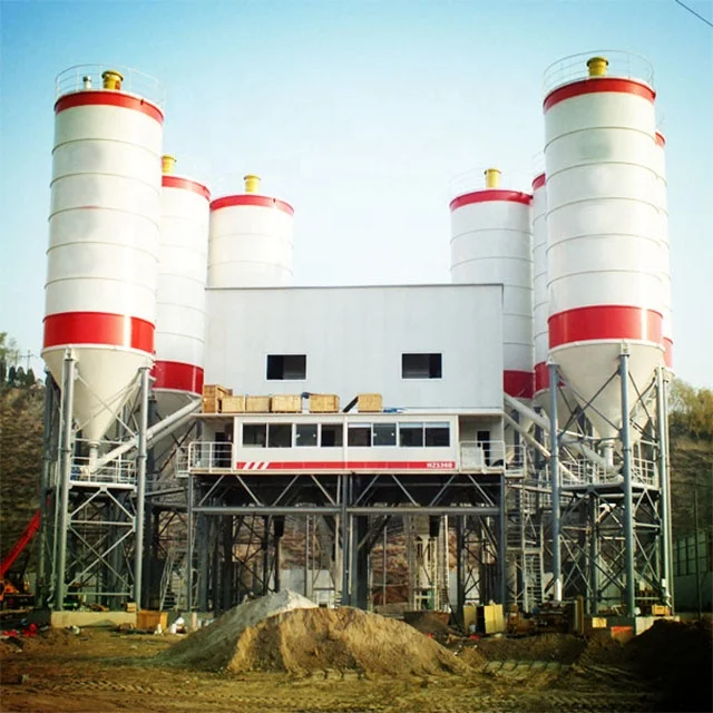 
HZS75 75cbm mixer cement concrete mixing batching plant 