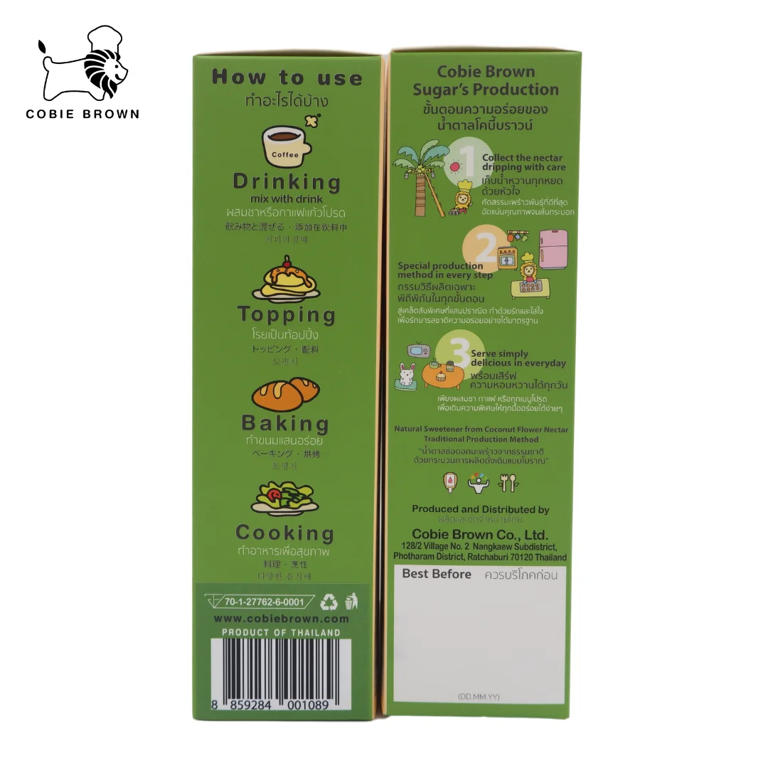 Лидер продаж Органический сахар для пальмы гранулированный кокосовый цветочный 200 г. С естественным цветом