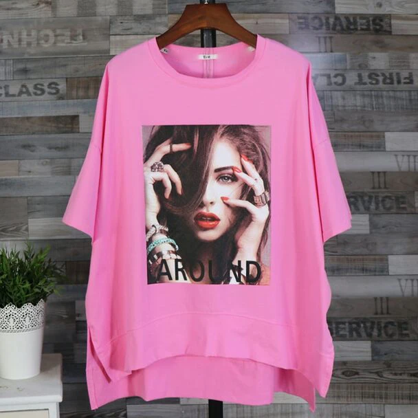 Short Sleeve Crew Neck Womans  Blank White Plain T Shirt Sales