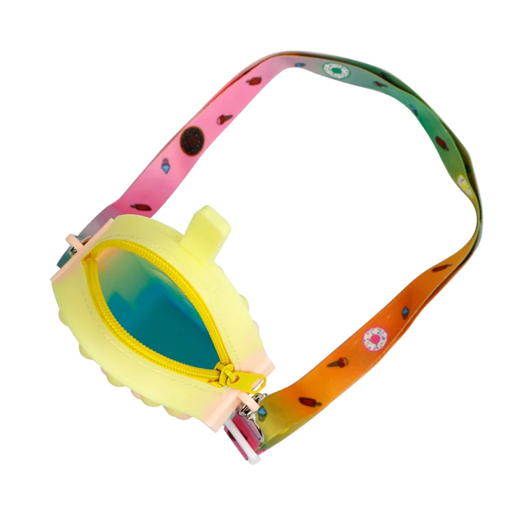 amazon hot sale pop push crossbody bag, fidget toy stress relief purse wallet bag, pop it stationery bag organizer for school