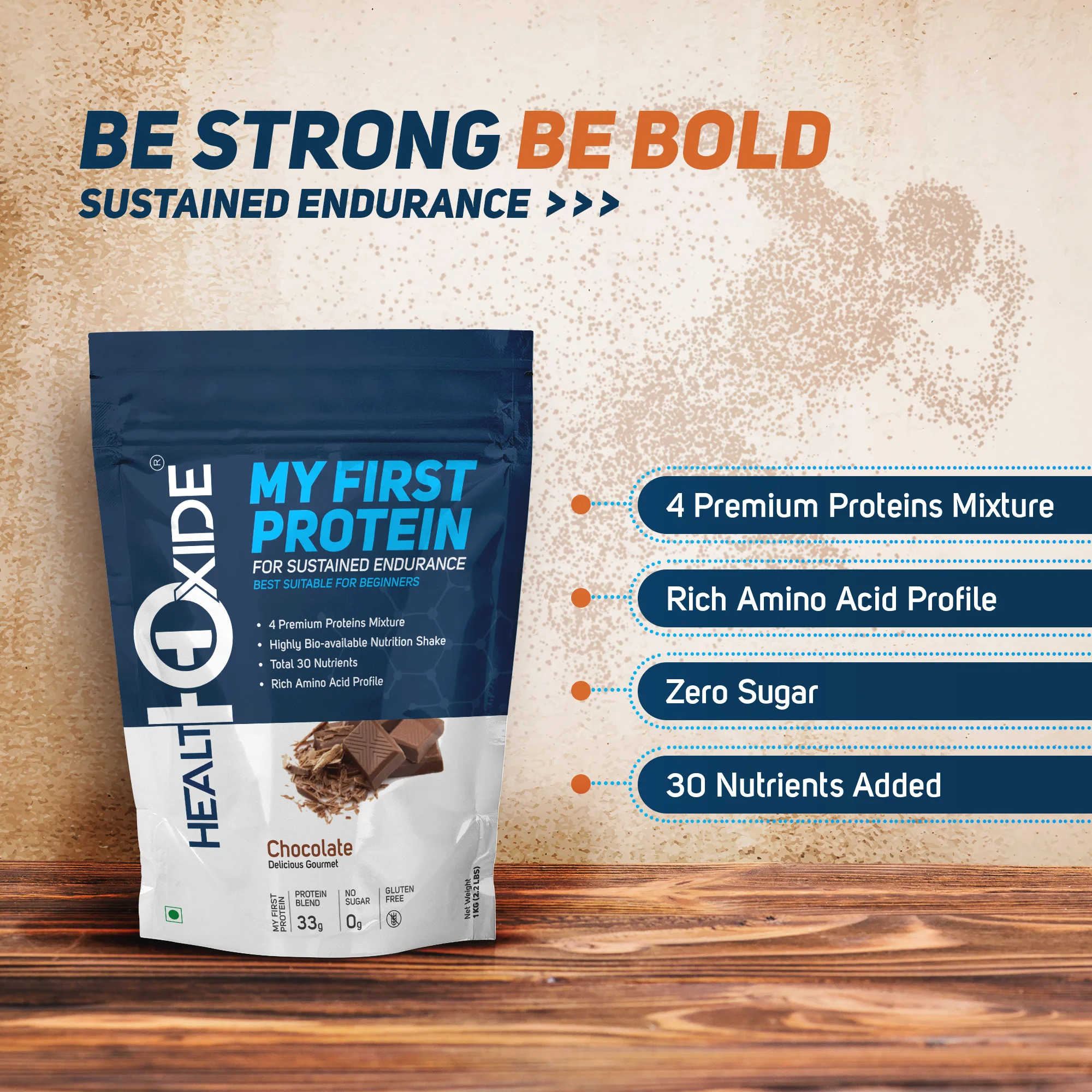 Gourmet Chocolate Flavor My First Protein Powder for Sustained Endurance