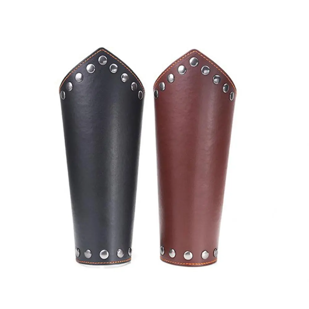 Archery Safety Gears Leather Forearm Guard Leather Archery Arm Guard For Shooting