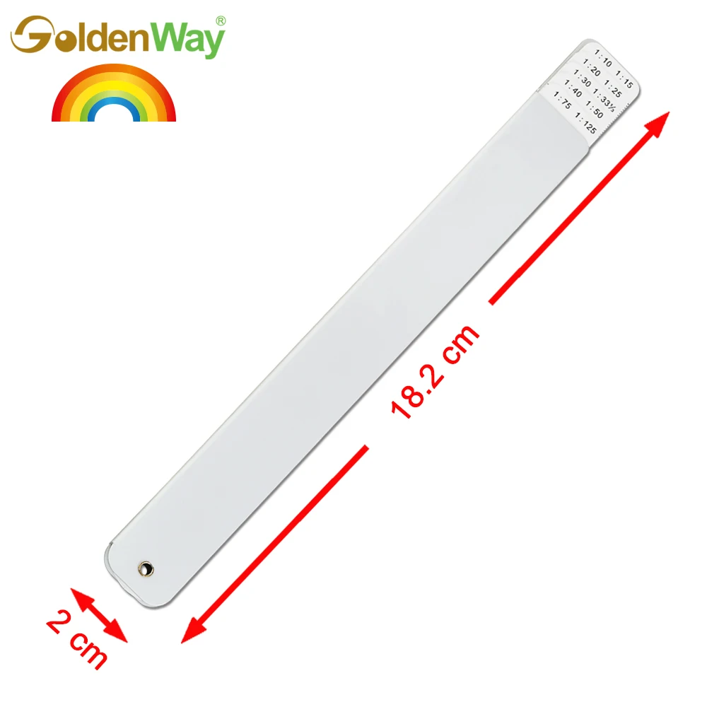 Custom Logo 15 cm Metric Architect  Fan Scale Folding Ruler