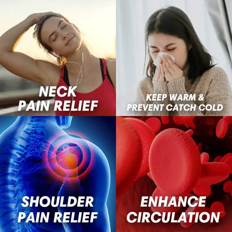 Модная зимняя нано-волоконная термонагревательная обертка для шеи в клетку инфракрасный период физиотерапии устройство облегчения боли квадратный шарф
