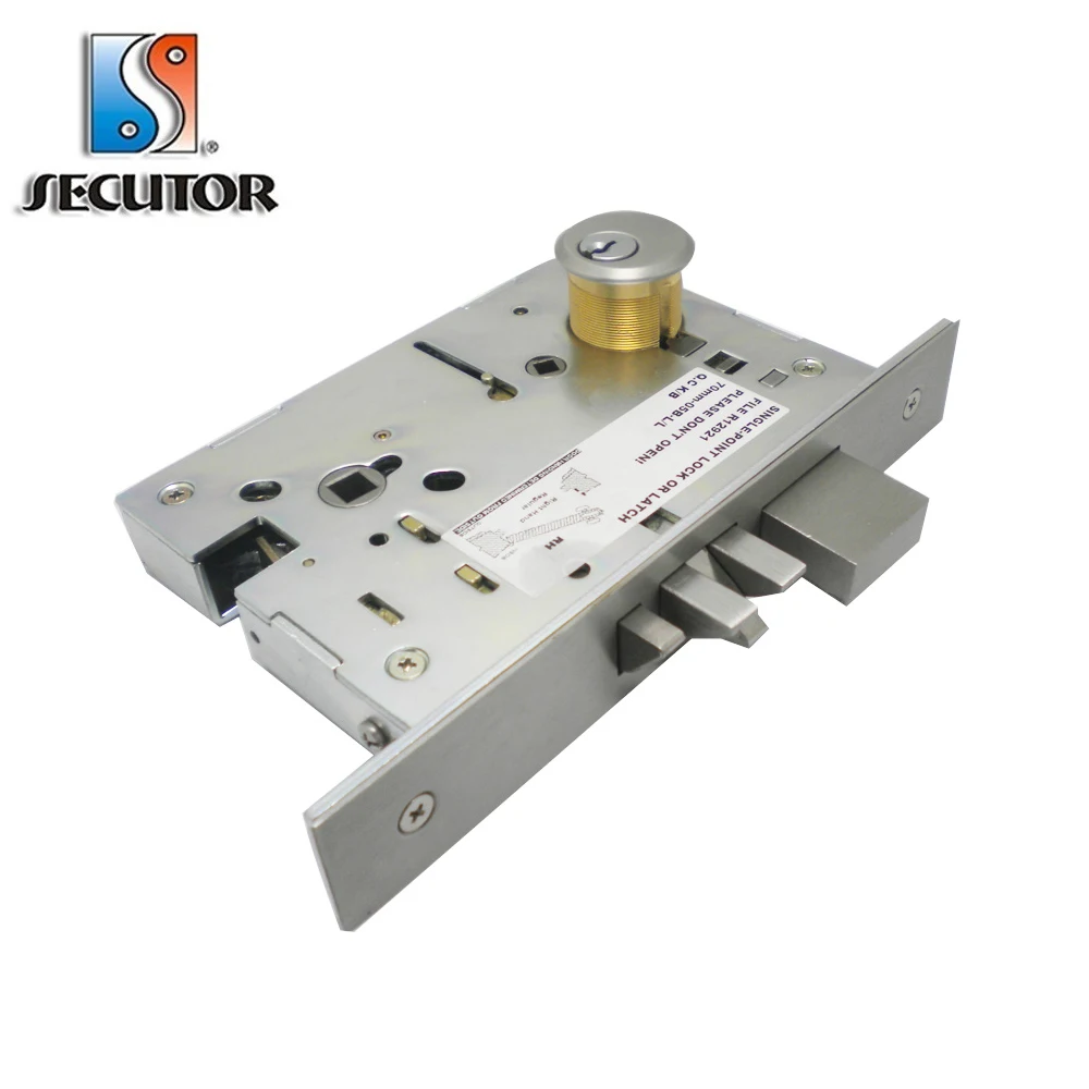 ULlisted 3 Hour Fire Rated ANSI grade 1 Commercial Door Mortise Lock/aluminum front door