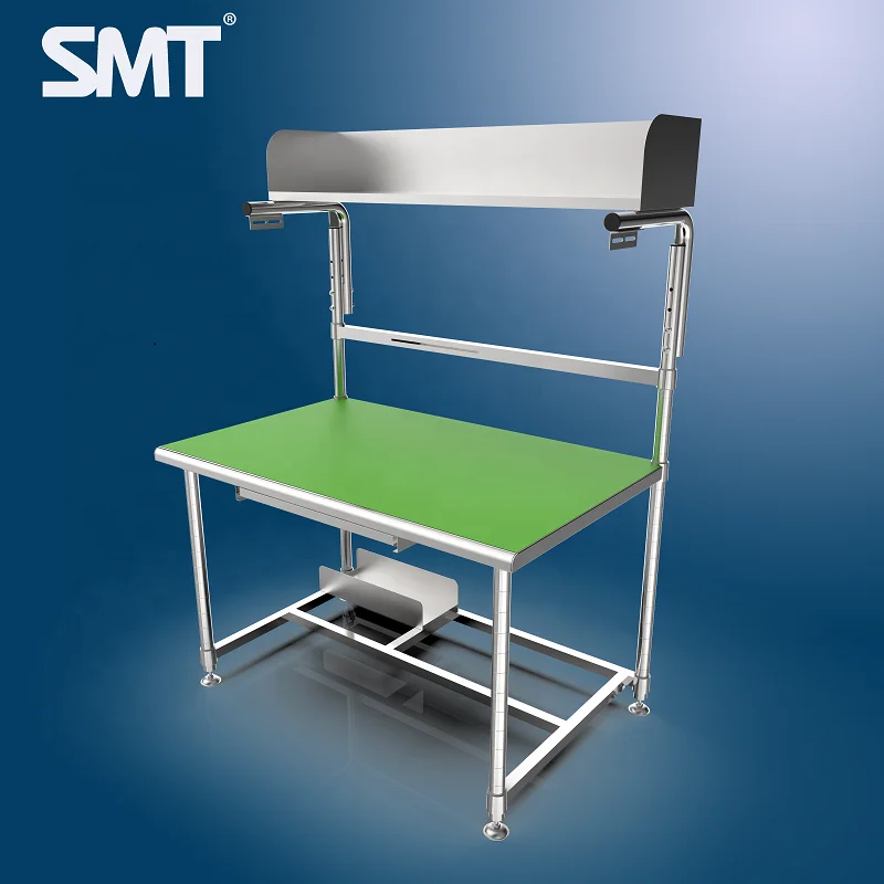 Cleanroom Desk Heavy Duty Workstation Stainless Steel Grade 304 SMT Solid Workbench Industrial Workstation High Quality