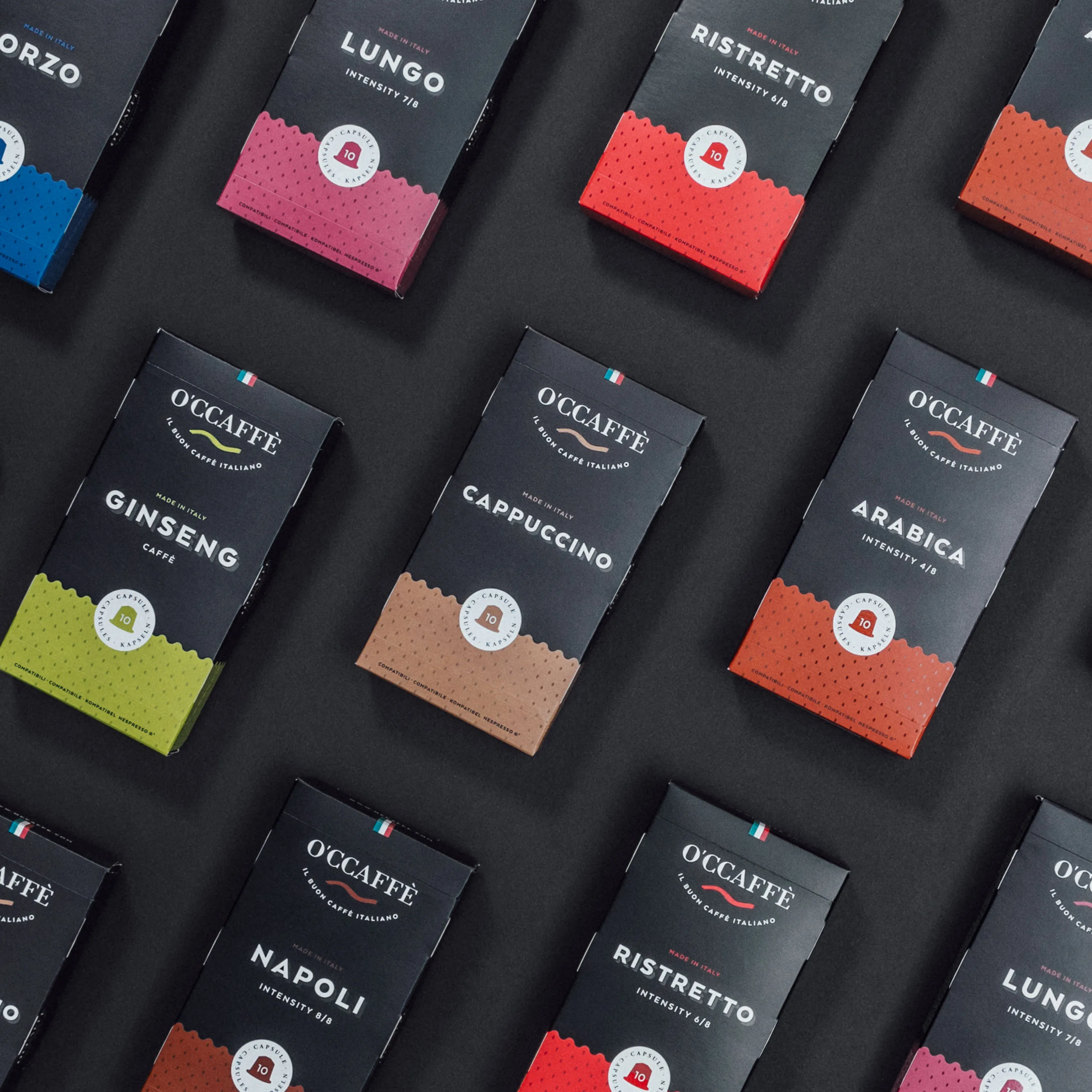 Итальянское качество капсулы для шоколада и фруктов Nespresso дома