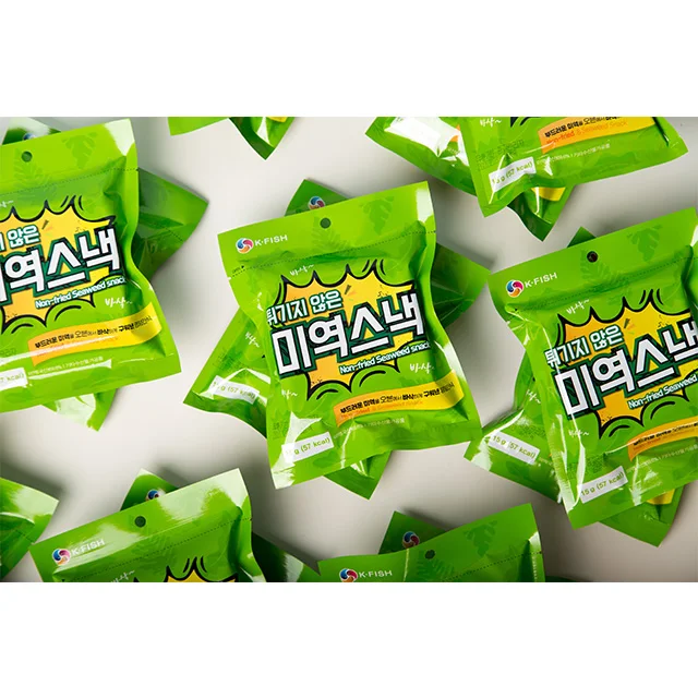 
Professional Upgrade Non-fried Seaweed snack Korean Premium Quality K-fish Seafood Export No oil Baked seaweed 