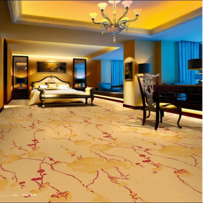 New Axminster Wool Carpet Design Luxury Hotel Banquet Hall Carpet Rolls in Guangzhou Machine Made