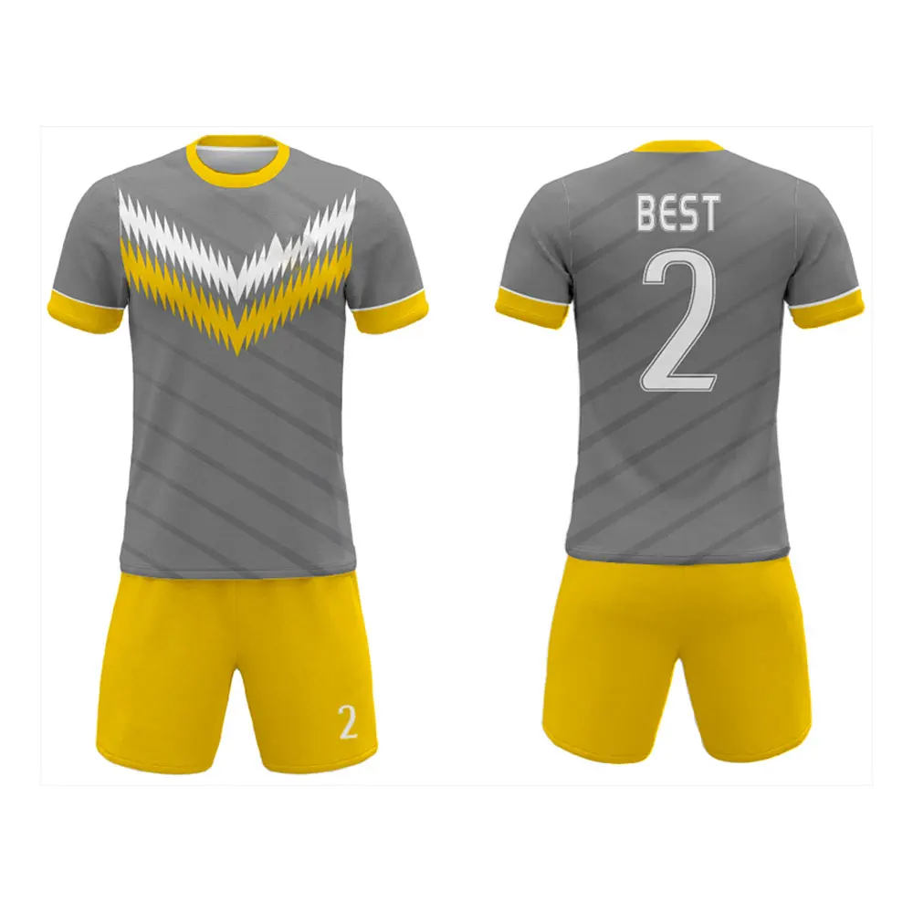 Wholesale Custom Logo Football Jersey Soccer Uniform Your Own Logo Design Men Wear Soccer Uniform Sets
