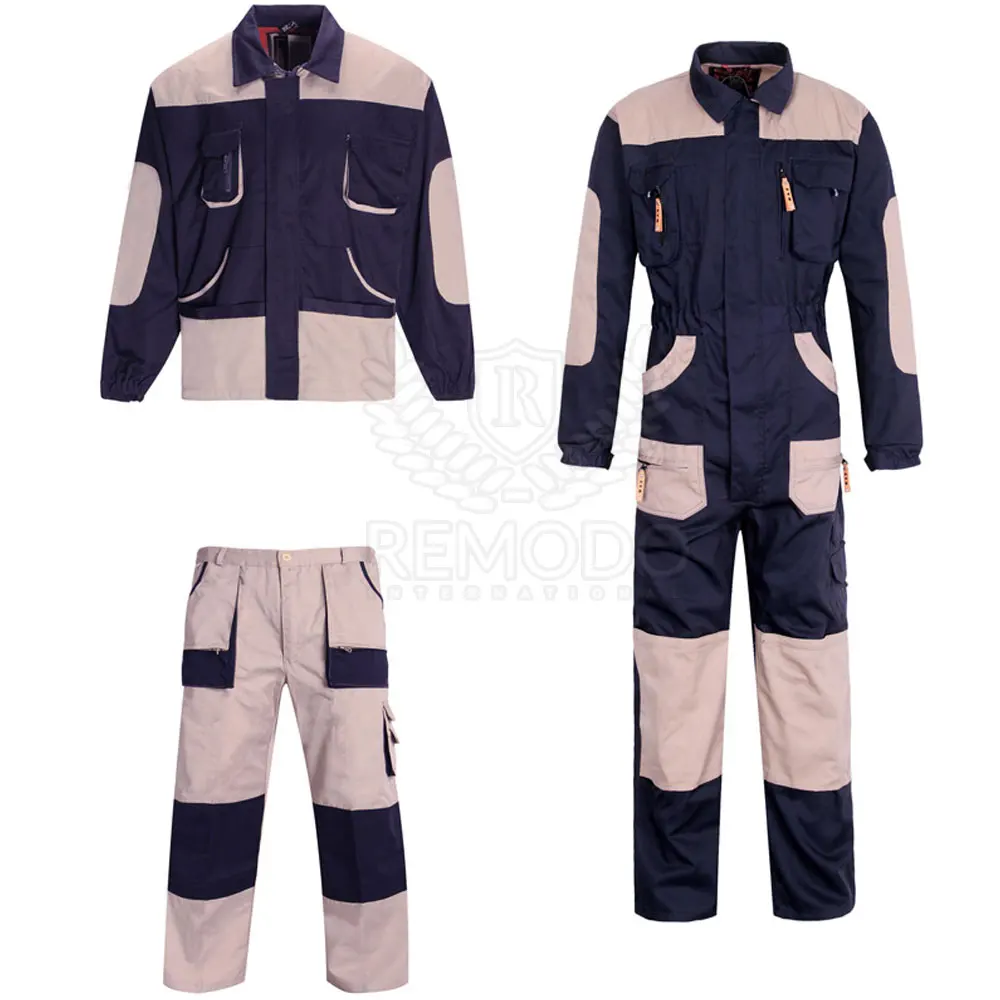 100% Polyester Coveralls with reflective tape working wear suits