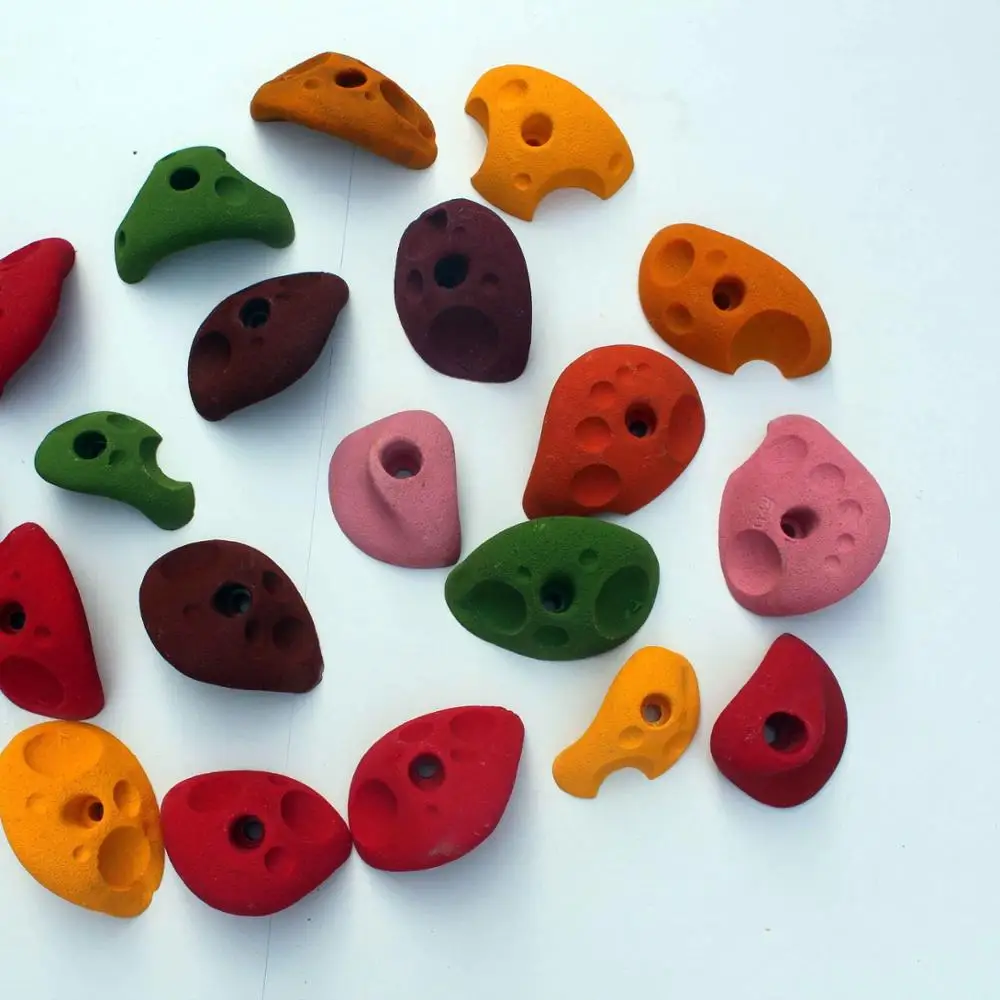 Colorful Holds for Panel Fiberglass Outdoor Indoor Kids Rock Adventure Customized Resin Color