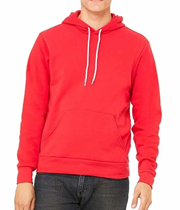 Женская толстовка Bella + черная унисекс пуловер 450 г/м2 Толстая Толстовка из хлопка и флиса