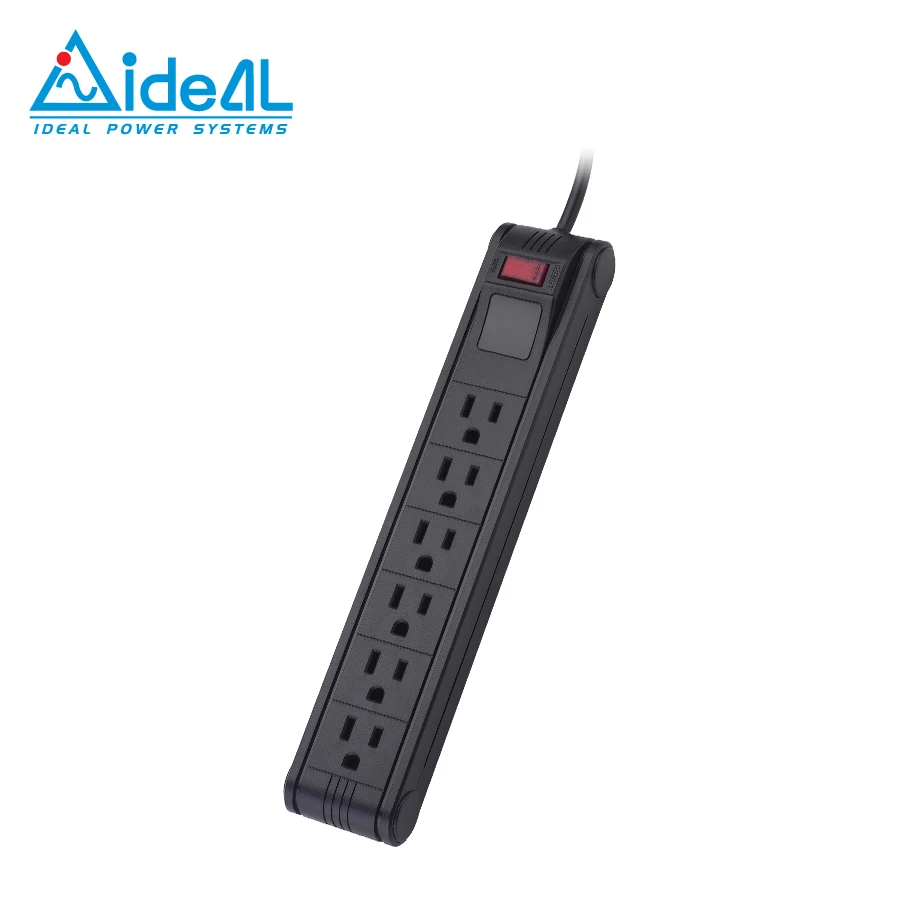 Power strip with surge protector 6 NEMA USA socket