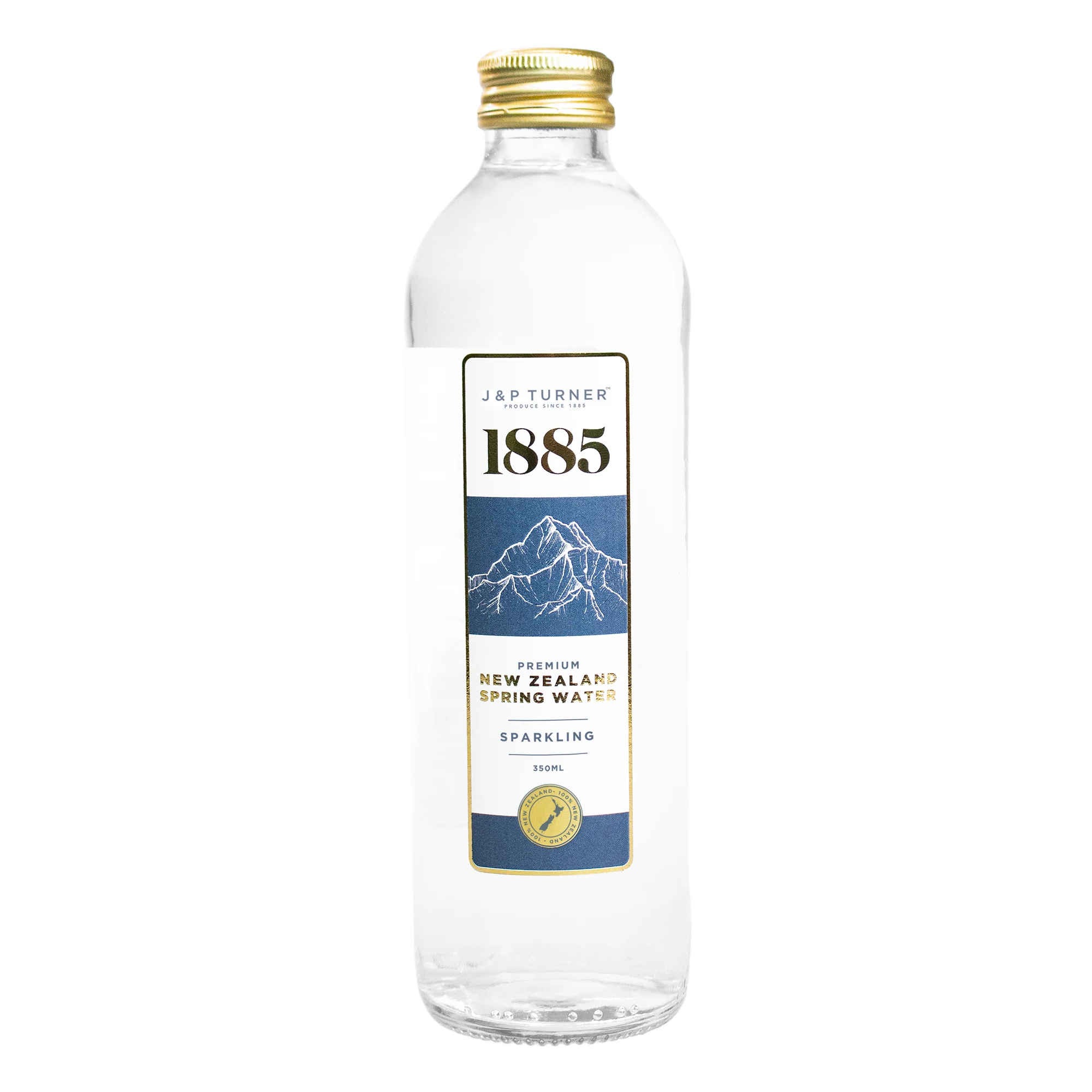 Spring Water Still 350ml J&P Turner 1885 Premium New Zealand Glass Bottled Water