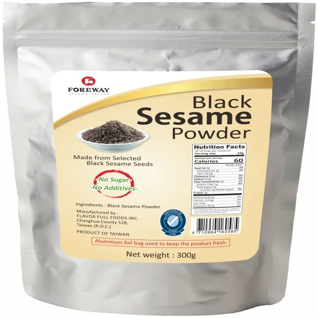 
300g HALAL KOSHER certified wholesale High Quality Black Sesame Seed Powder for bakery baking drinking powder use in wholesale p 