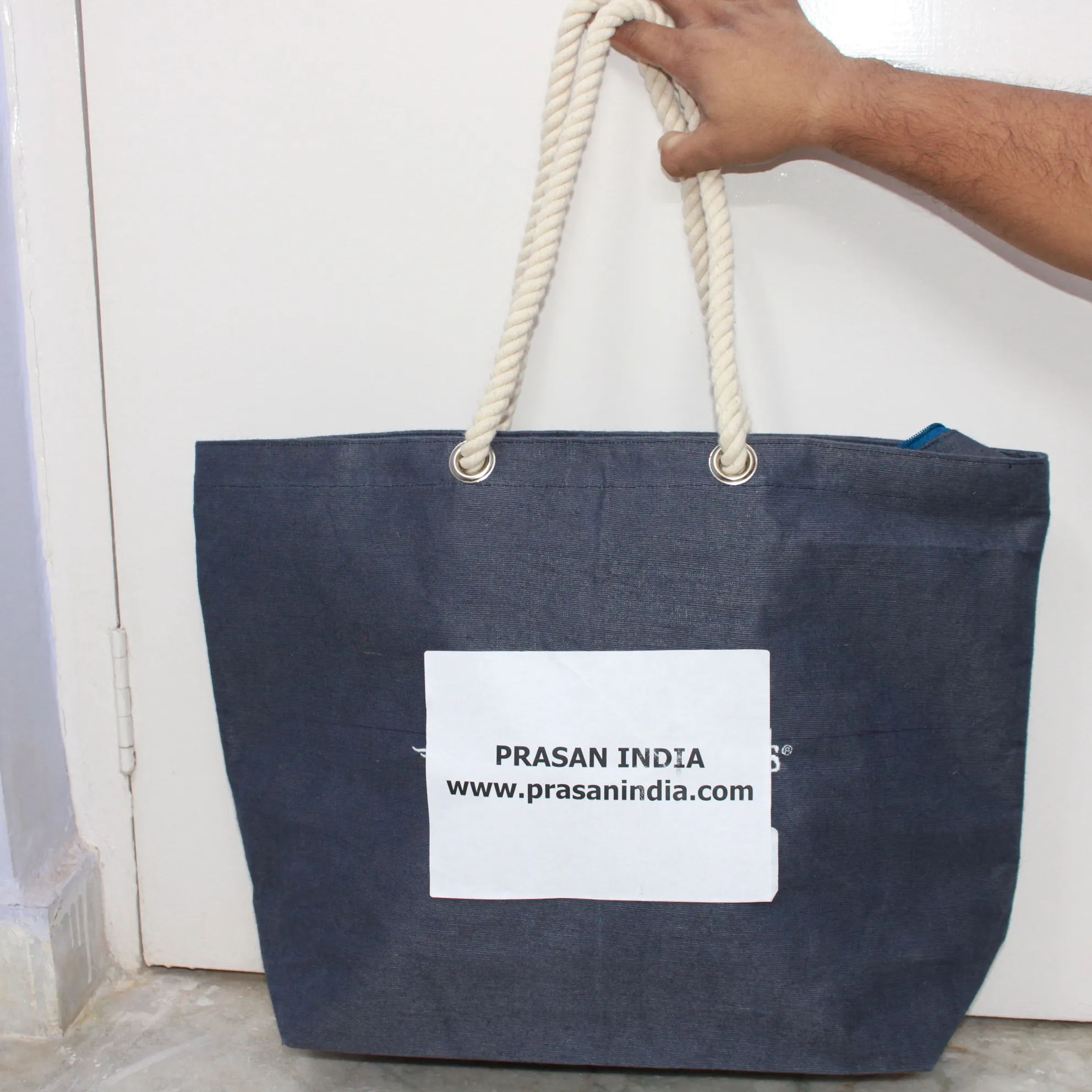 jute + cotton bag made from indian factory