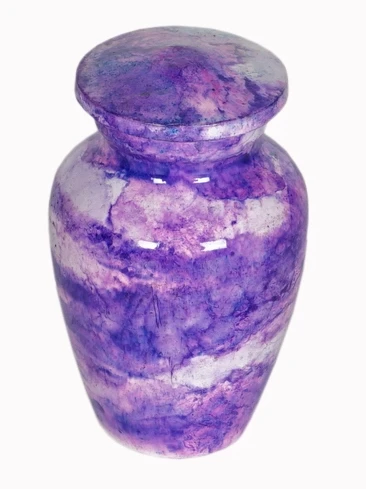 METAL KEEPSAKE URN for ASHES STONE FAMILY