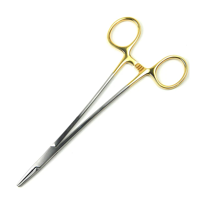 
Top Quality Needle Holder Serrated With Scissor Surgical Needle holder Dental Low Price 