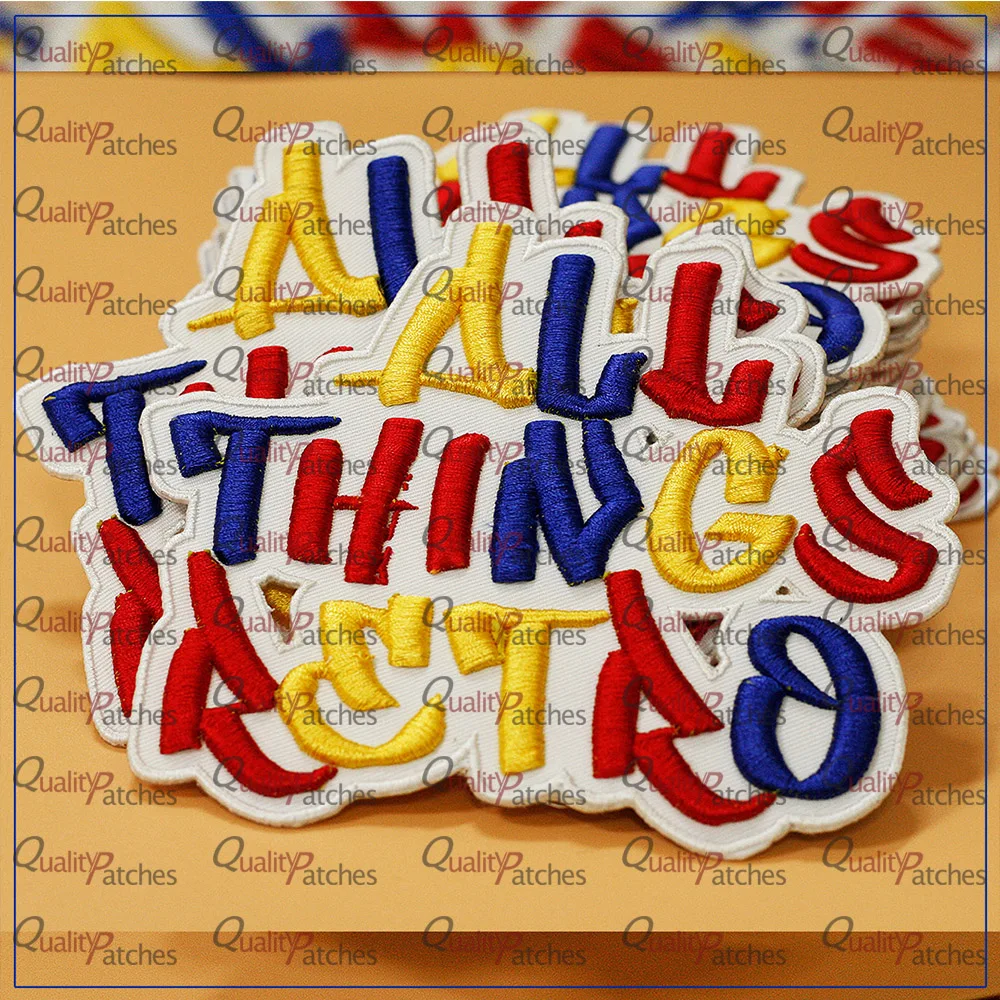 Best Quality Custom Embroidered Patches Iron on Patches Sew On Custom Badges Backup Logo Hat Hook and Loop Patches