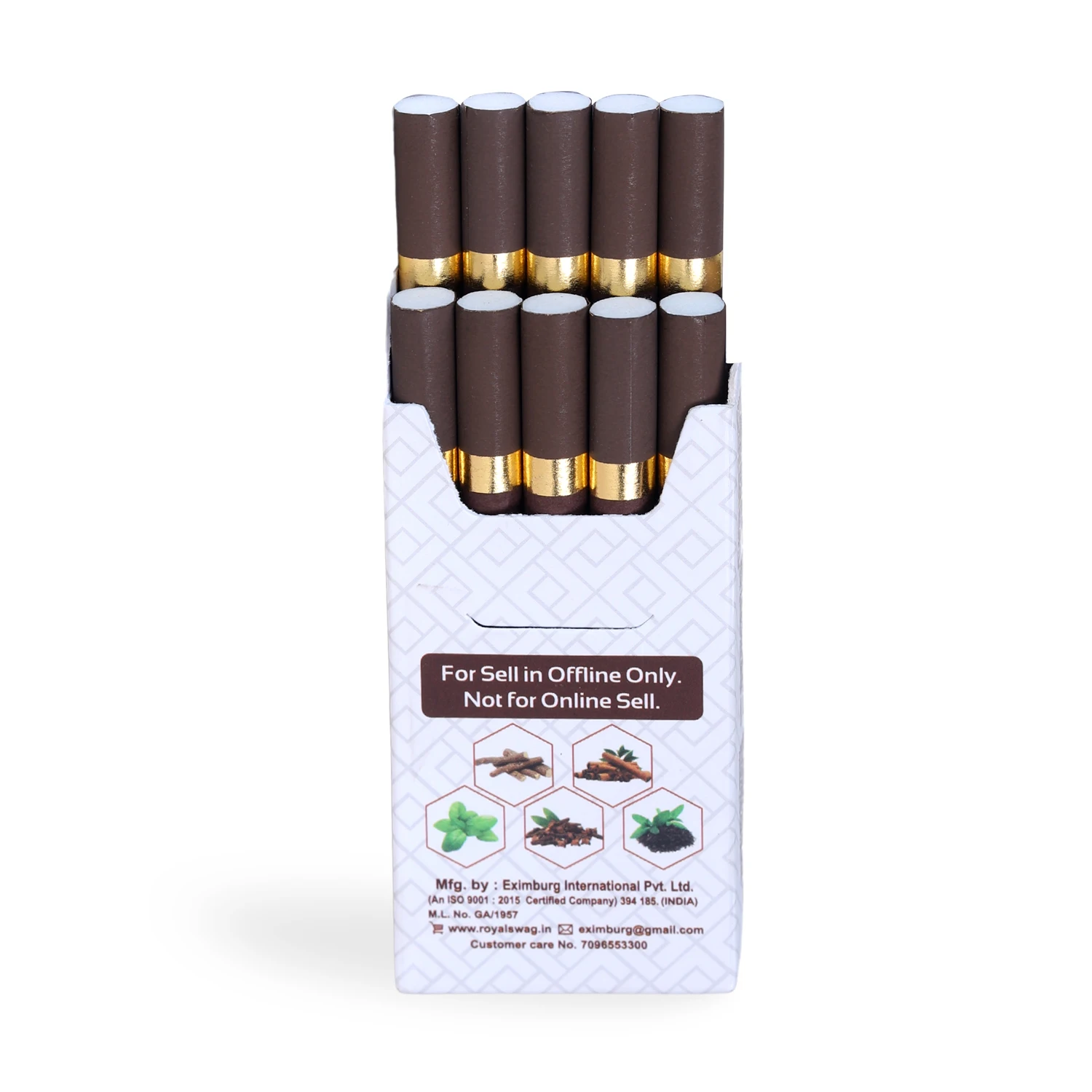ROYAL SWAG Clove Flavor herbal smoke cigarette for Tobacco Free herbal smoking with Customize Packaging Herbal Smoke Stick