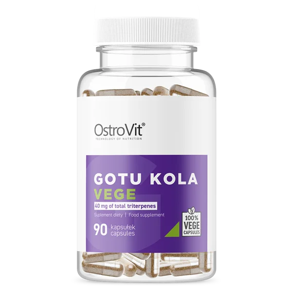OstroVit Gotu Kola VEGE 90 capsules beautiful and smooth skin improve memory better concentration