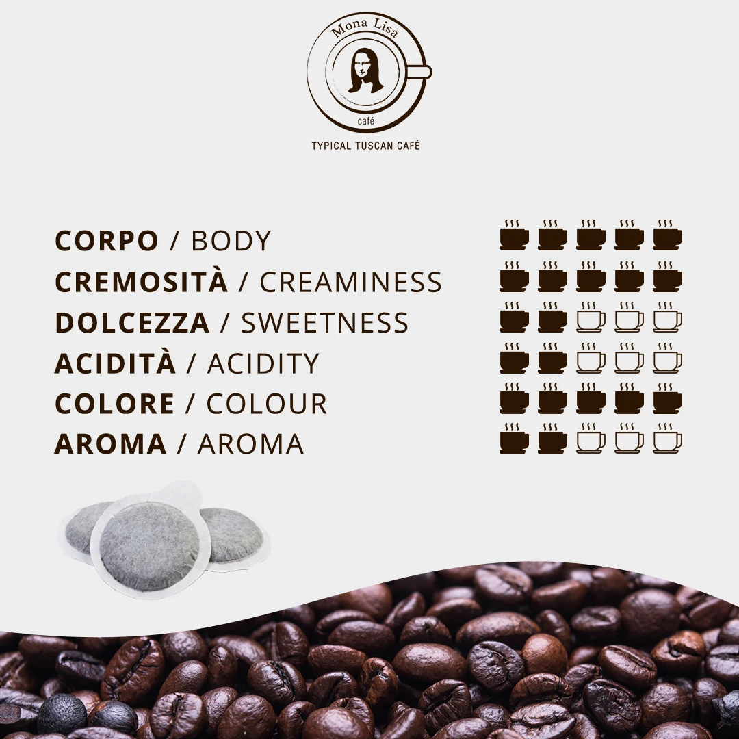 High quality Mix Flavours Coffee Blend Pods box 100 pods compostable for espresso home machines