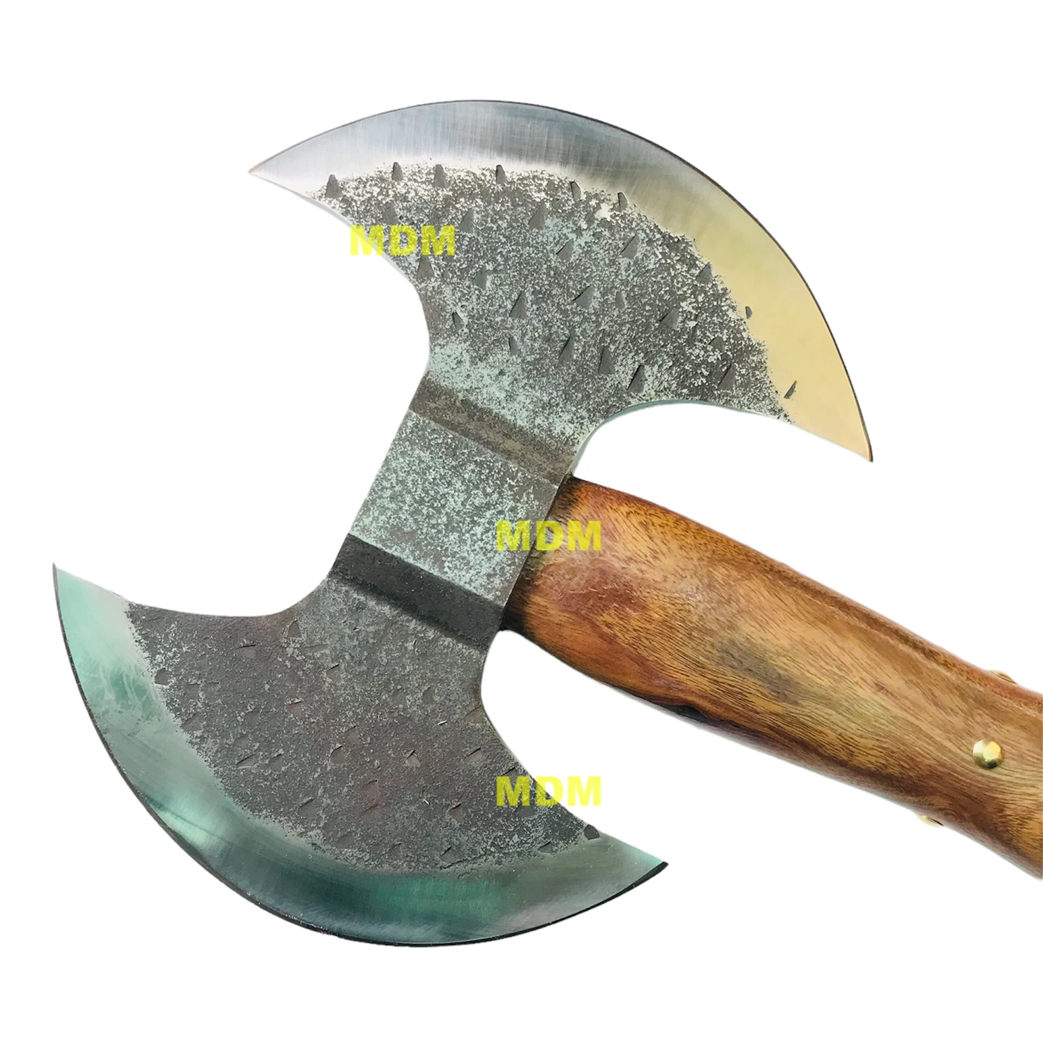 Custom HandmadeDouble Headed Viking Axe, Battle Axe, Hand Forged Steel Double Blade Viking Axe