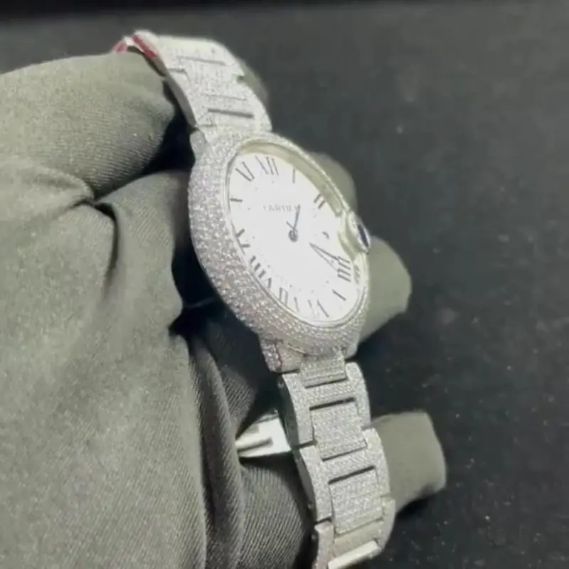 Индийское производство настоящие часы с натуральными бриллиантами классические высококачественные для мужчин и женщин распродажа