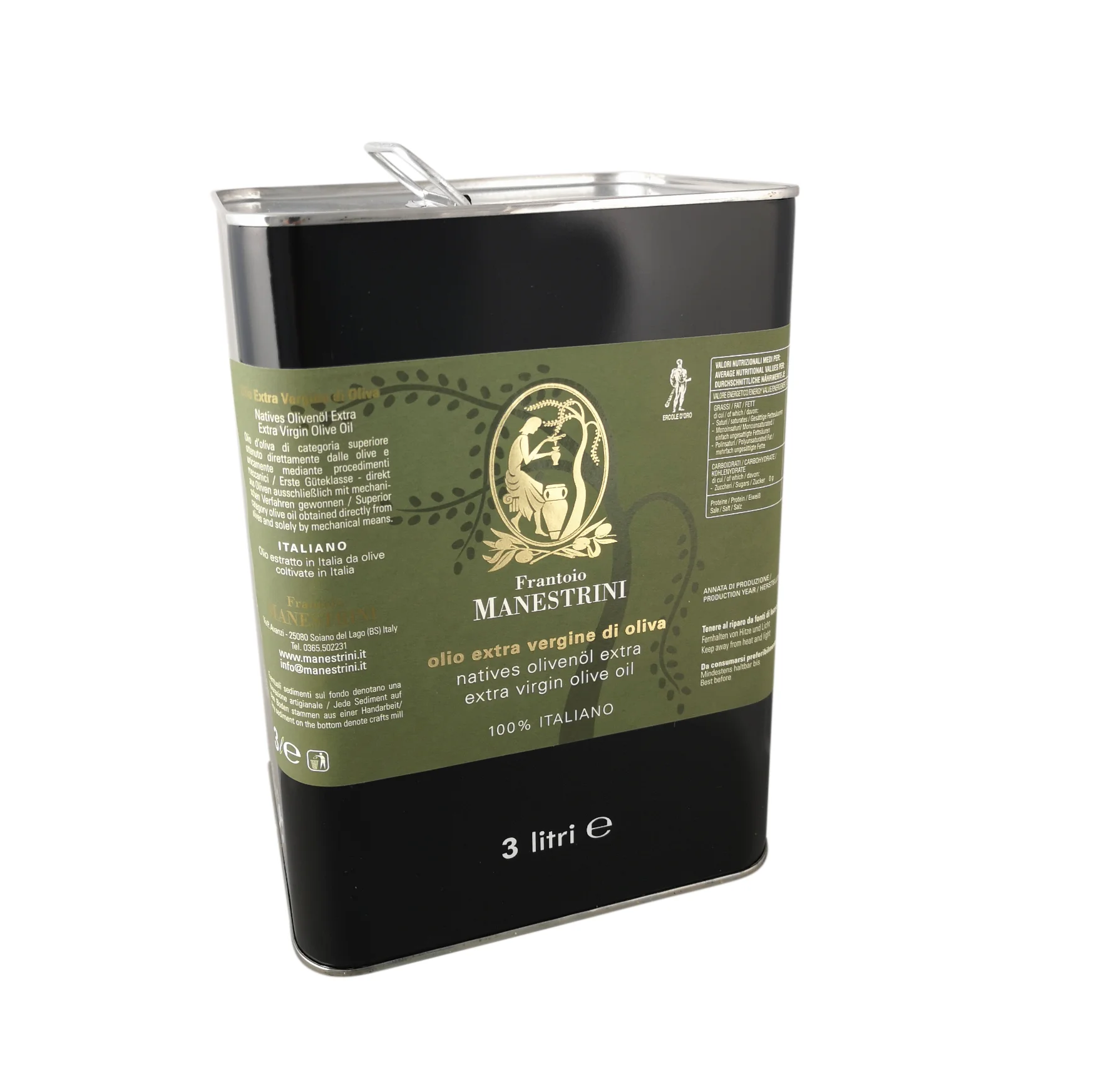 Top Quality Extra Virgin Olive Oil 100% Italian Blend 3L Can