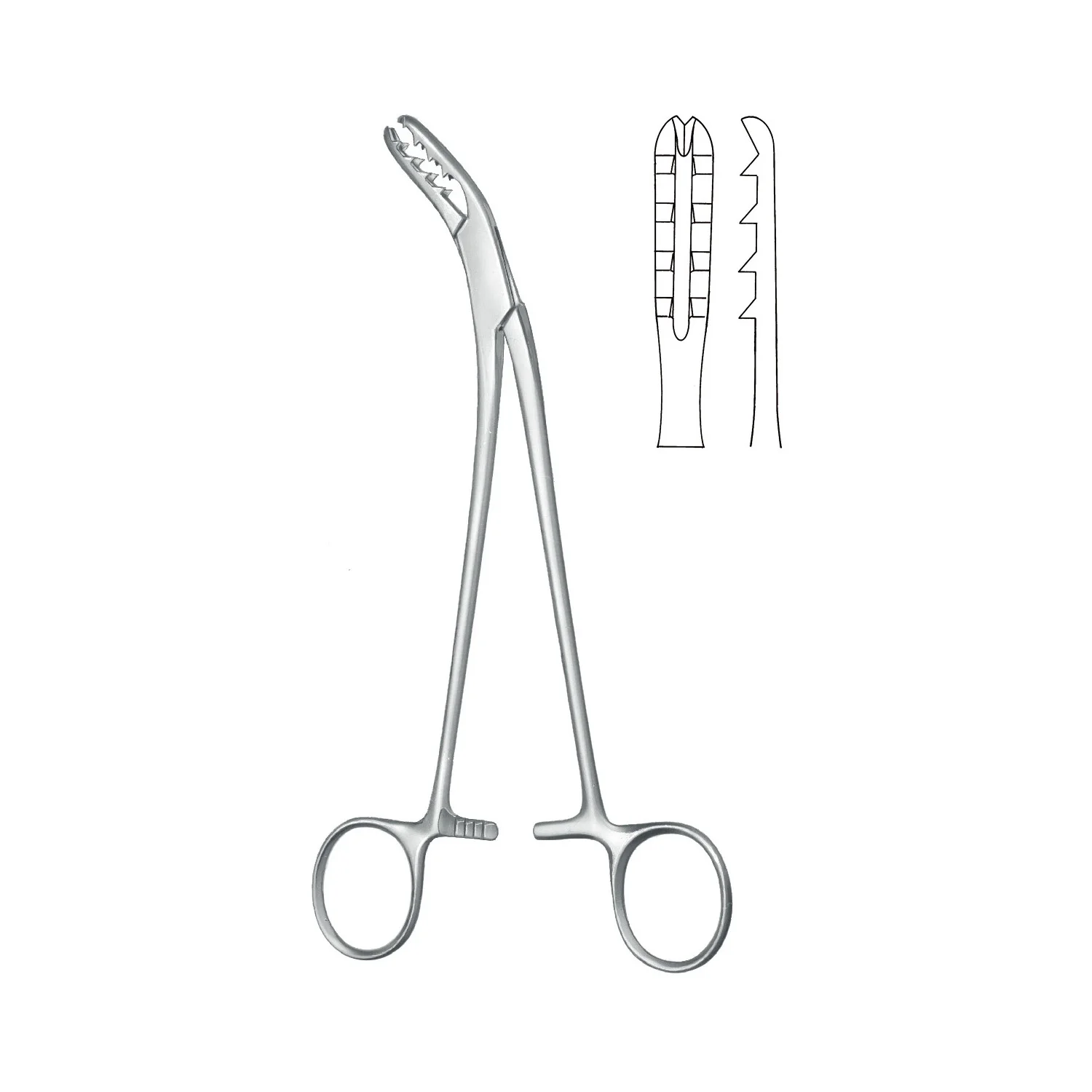 Высшее немецкое качество щипцы Martin Cartilige-Ganske изогнутые 20 см/8 дюймов Bircher