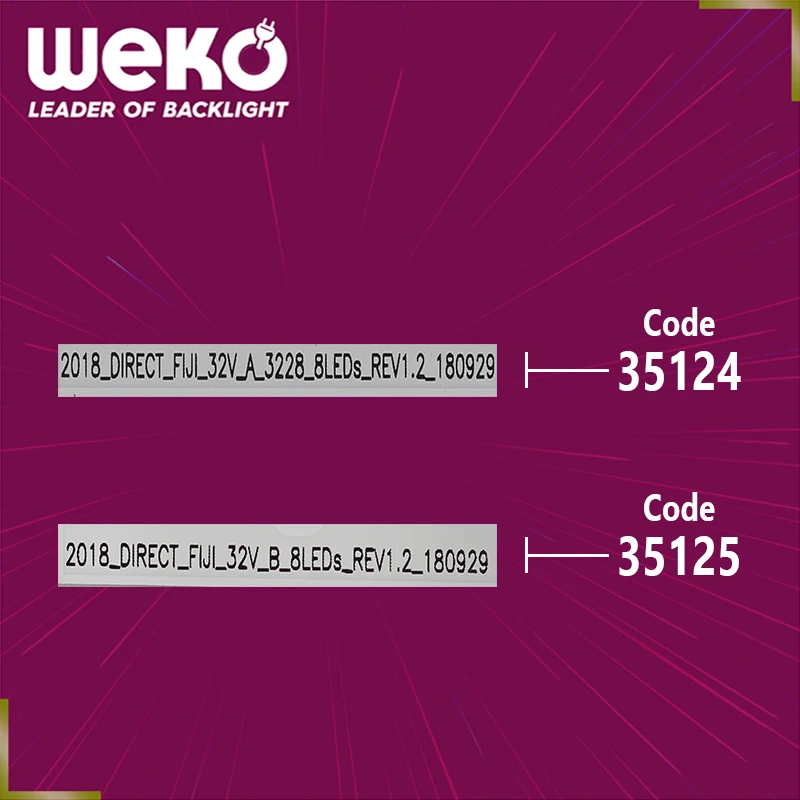 TV LED BACKLIGHT- LG INNOTEK 32 INCH WXGA NDSOEM WA TYPE REV0.0 - WB TYPE REV0.0 - 61.5 CM 8 LEDS- TOTAL 3 PCS