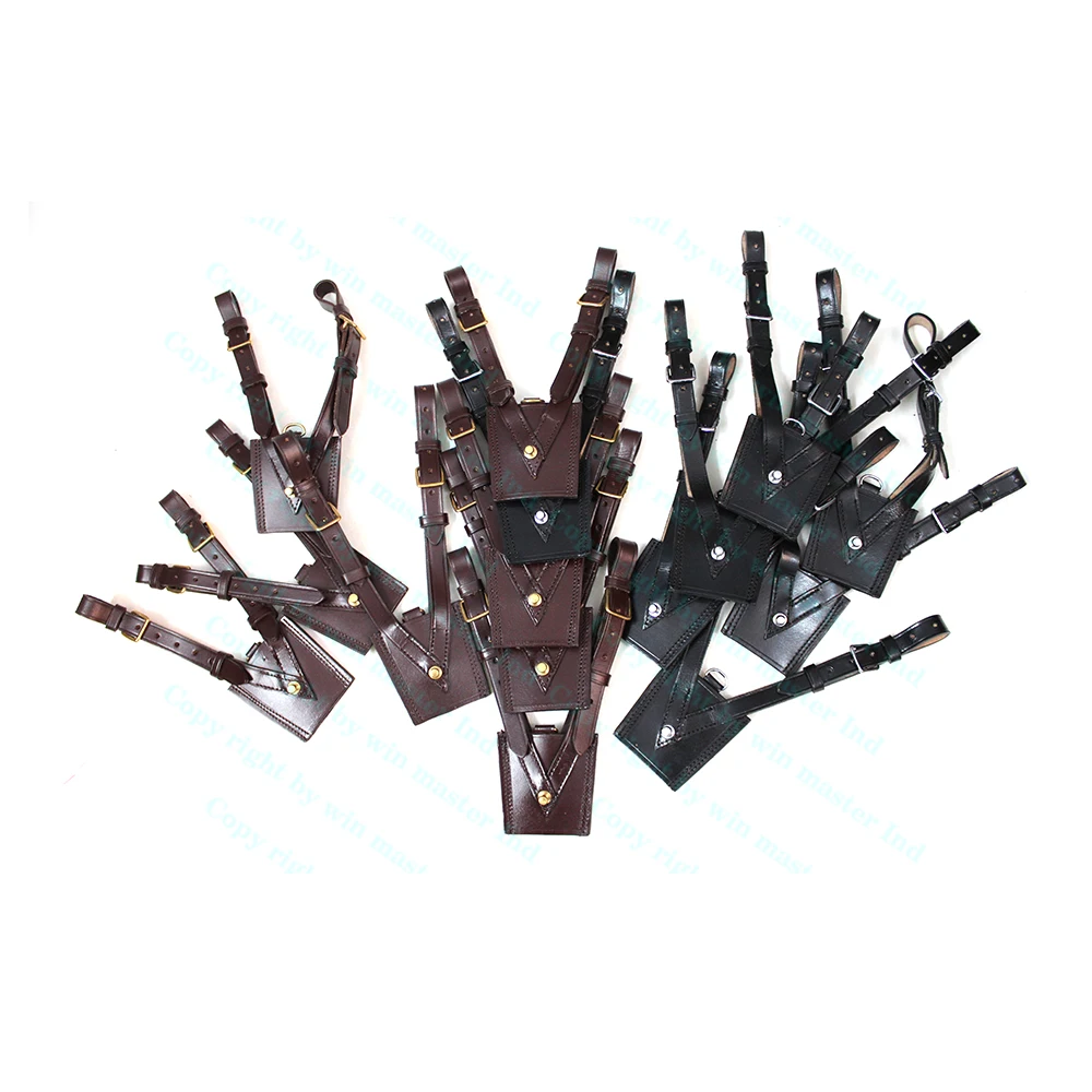 SAM BROWNE LEATHER BELT & CROSS STRAP Ceremonial OFFICERS SHOULDER BELTS