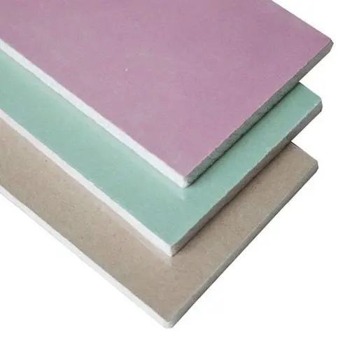 Low Price Latest Technology Gypsum Board Plasterboard Drywall Sale Edge Fire Wood Glass Surface Interior Technical Paper Pulp