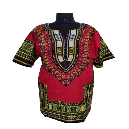 Factory Manufacture African Traditional Clothing Dashiki Shirt Dress Blouse for Women Short Sleeves African Women Clothes