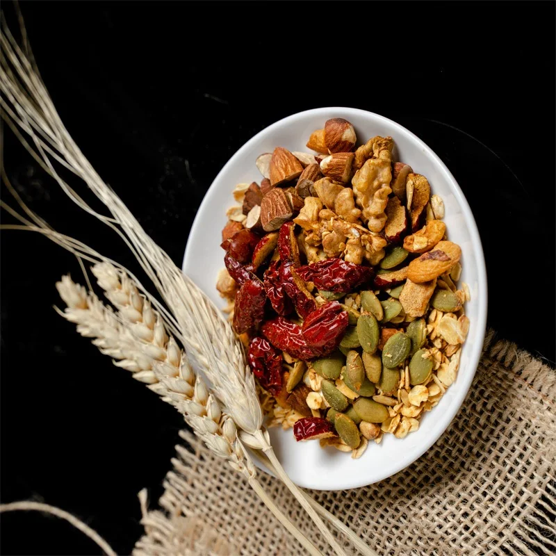 Еда для завтрака и напитки из Вьетнама семена кешью сквоша Jujube мед миндаль гранола взрослых